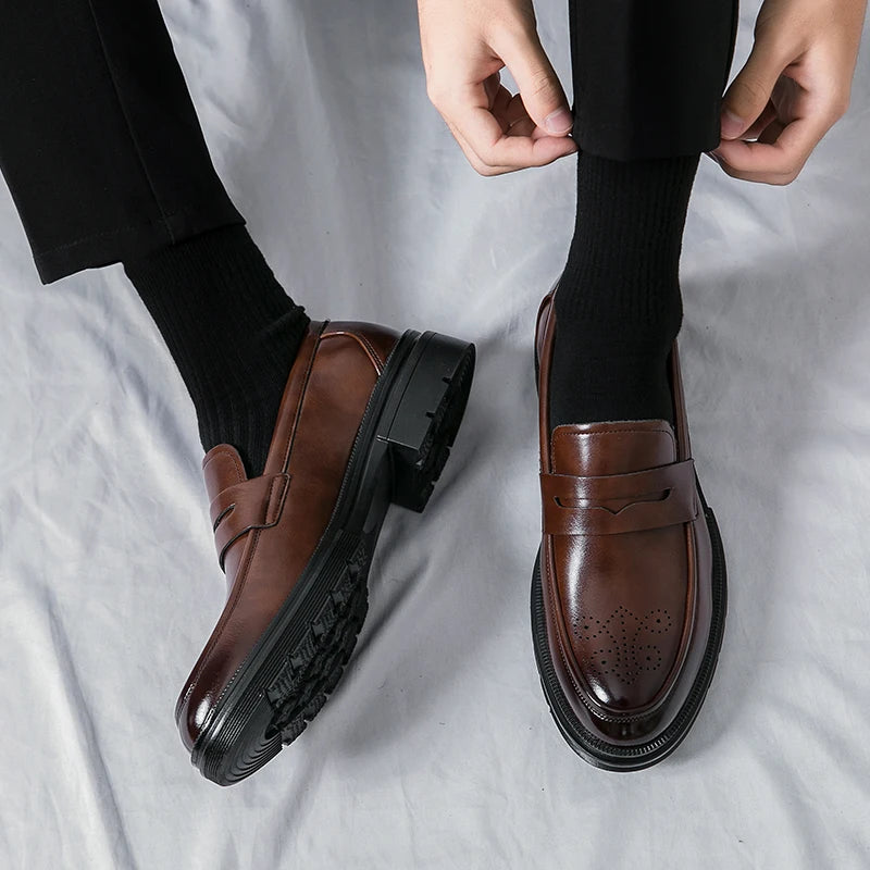 Breathable Leather Business Shoes
