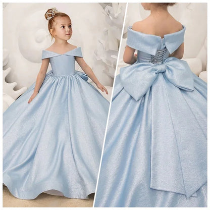 Princess Cotton Flower Girl Dress