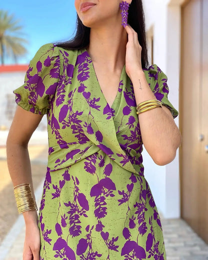Asymmetrical Midi Dress
