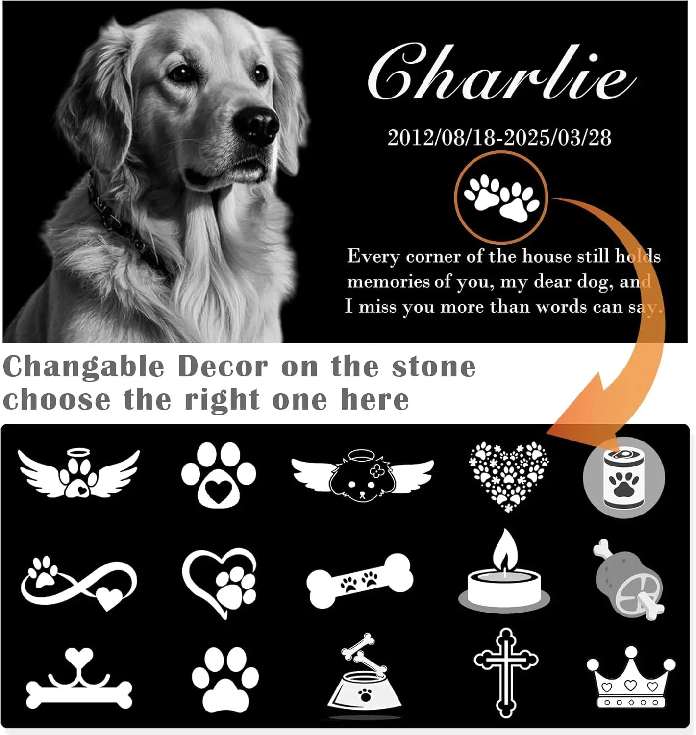 Personalized Pet Memorial Stone