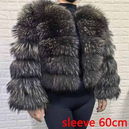 Raccoon Dog Fur Jacket