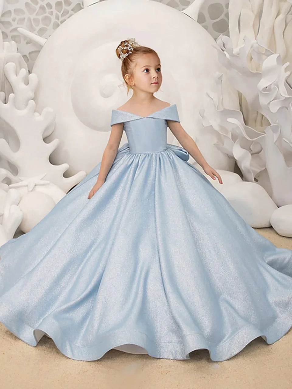 Princess Cotton Flower Girl Dress