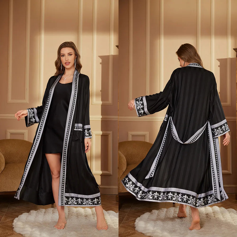 Printed Autumn Mid Robe