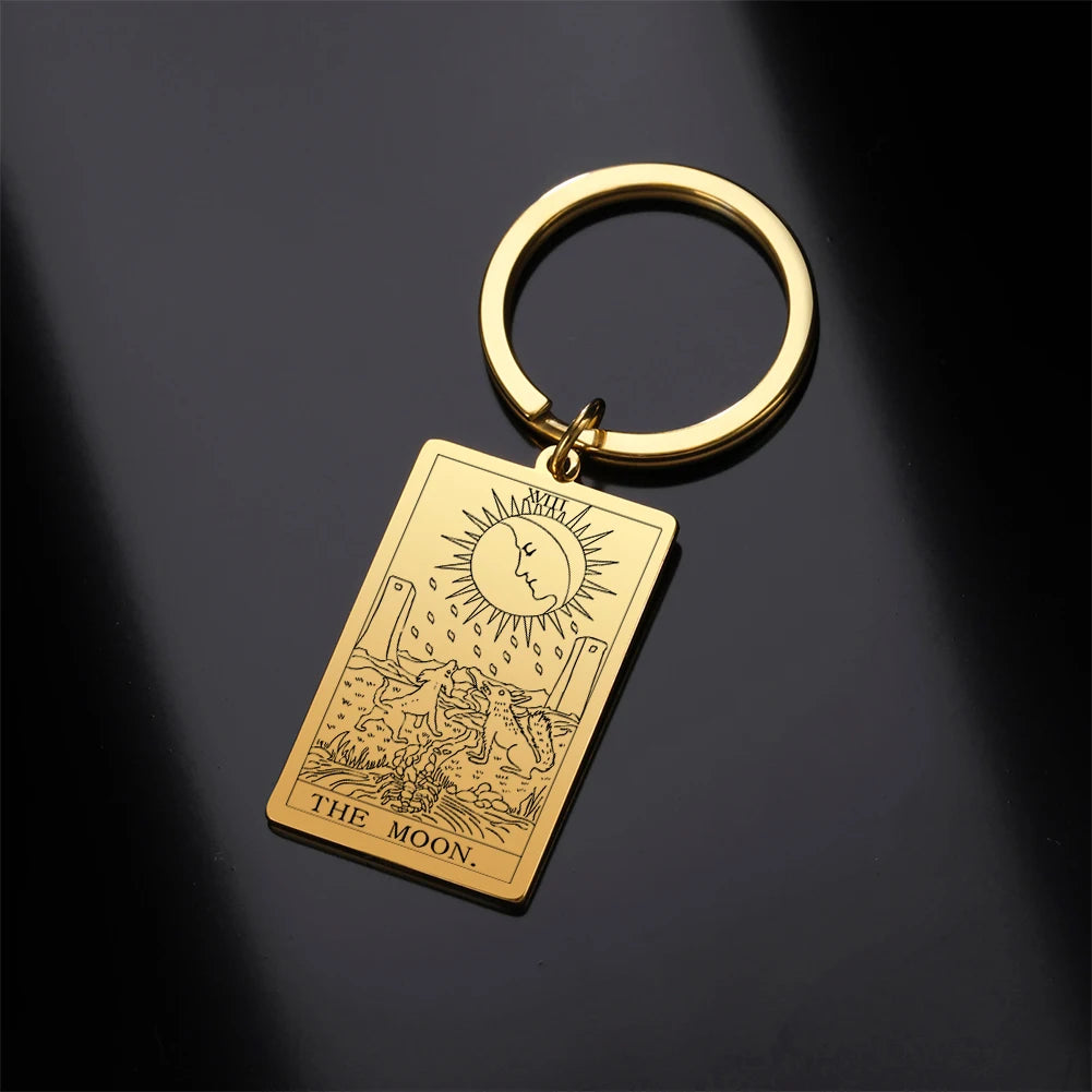 Tarot Key Chain Arcana Pendant
