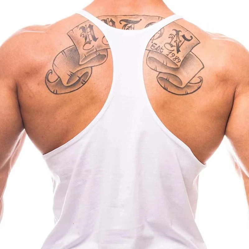 pattern printed fitness vest