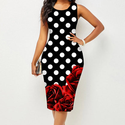 Summer Wrapped Print Dress