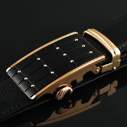 Genuine leather automatic belt