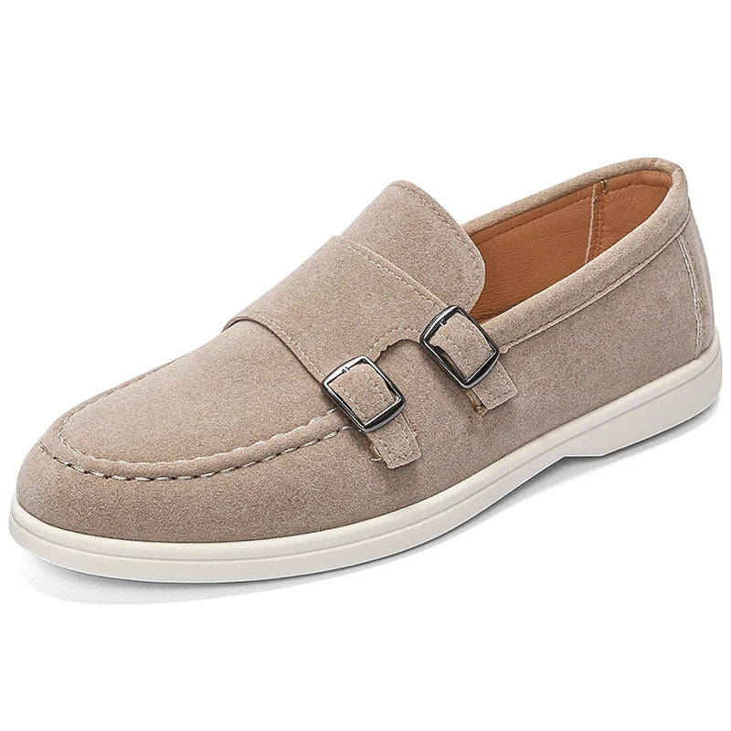Suede Tassel Driving Loafers
