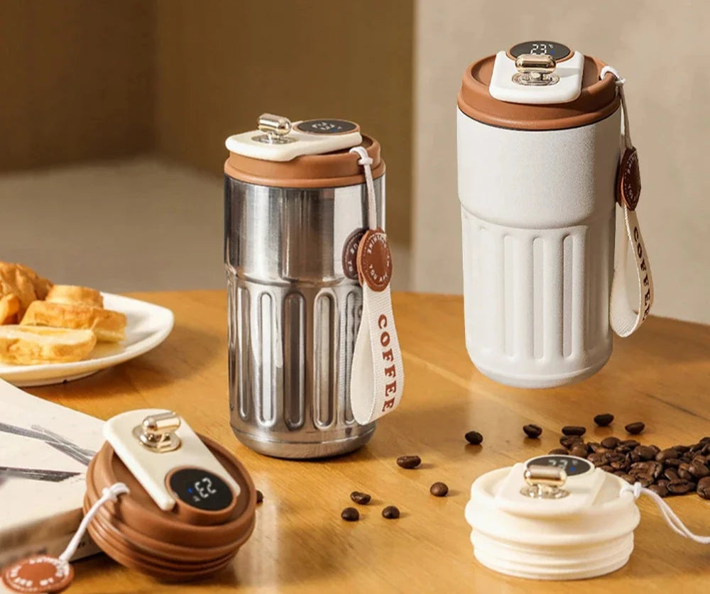 Lcd Digital Display Thermos Bottle
