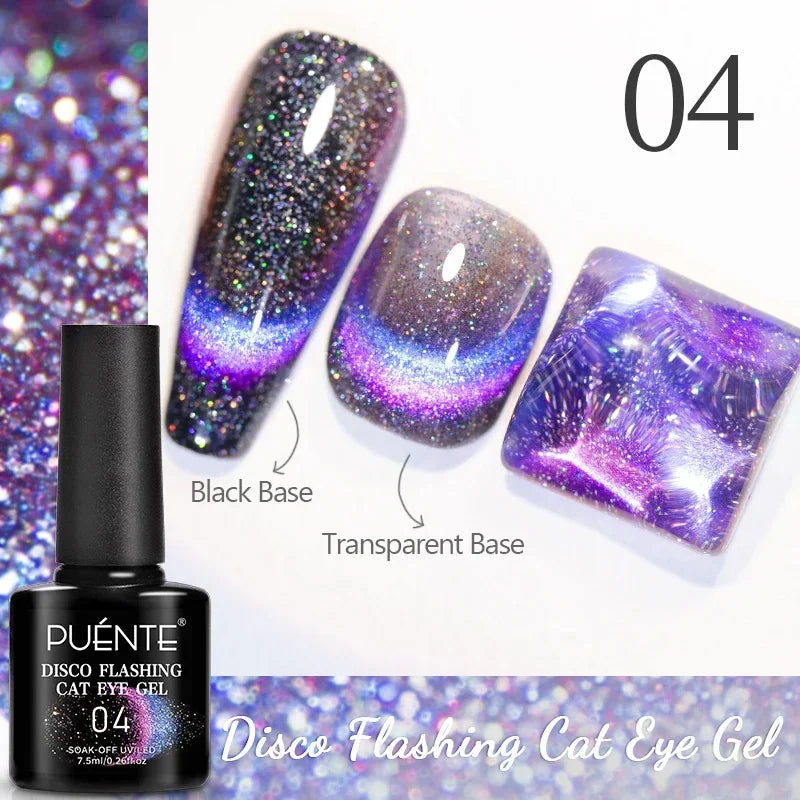 Wine Red Cat Eye Gel Polish