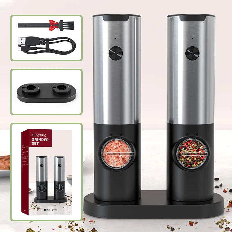 Rechargeable Electric Salt Grinder