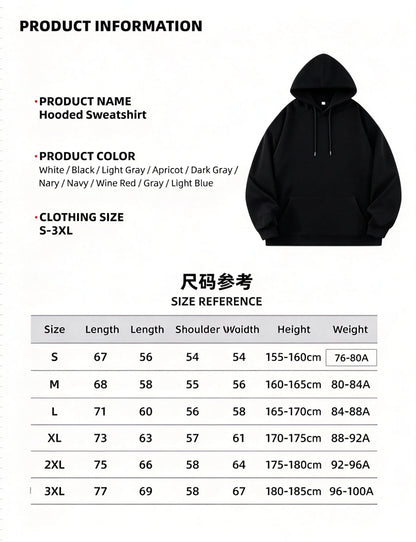 Plush Embroidered Hooded Sweatshirt