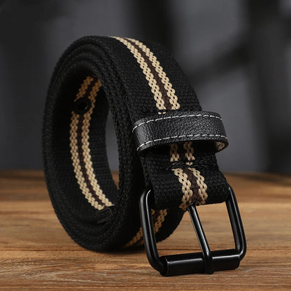 Extended canvas belt