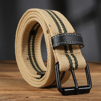 Extended canvas belt