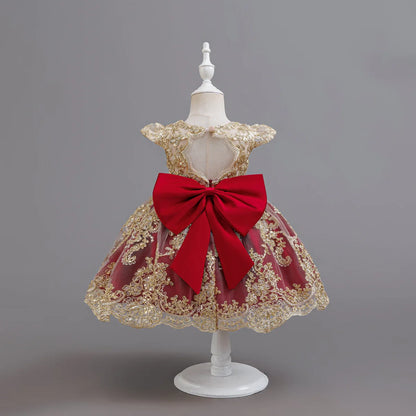 Princess Butterfly Flower Girl Dress