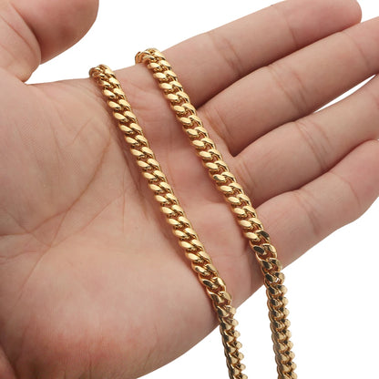 Stainless Steel Cuban Chain Necklace