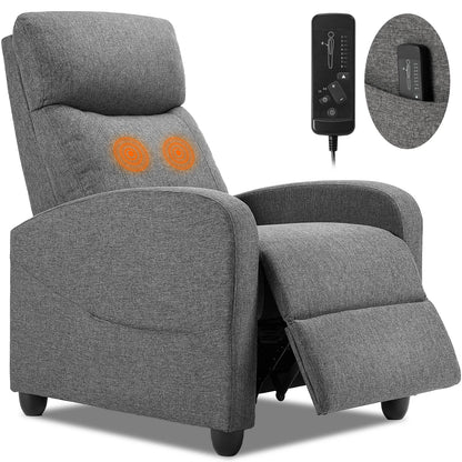 Modern Fabric Recliner Sofa