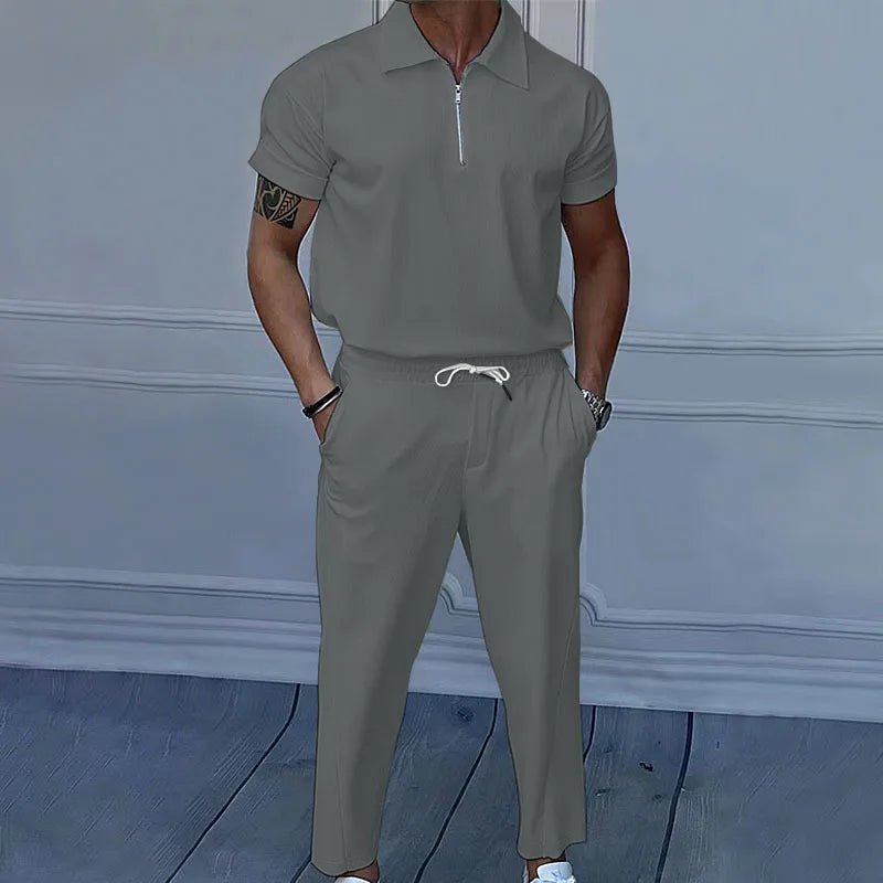 Summer European American Solid Suit
