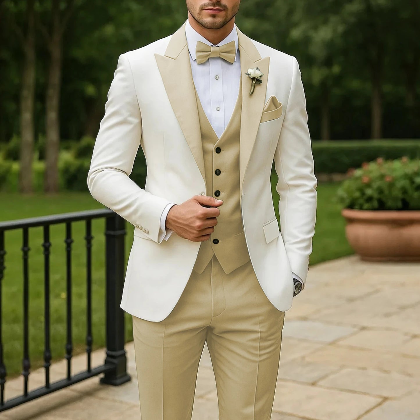 Formal Groom Groomsman Wedding Suit