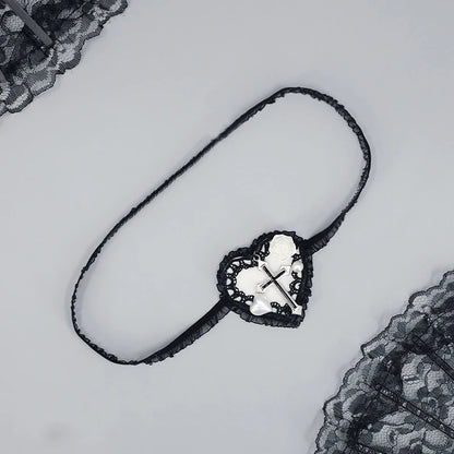 Gothic Lolita Heart Eye Mask