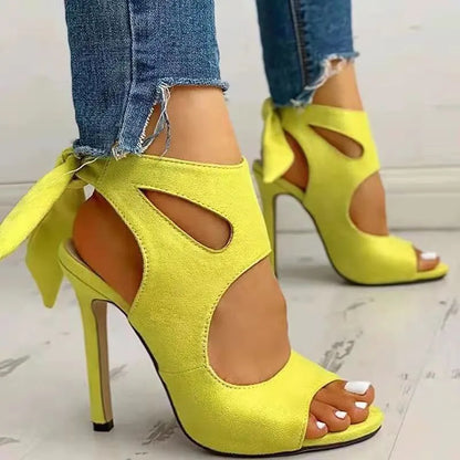 Lace-Up Gladiator Thin Heels
