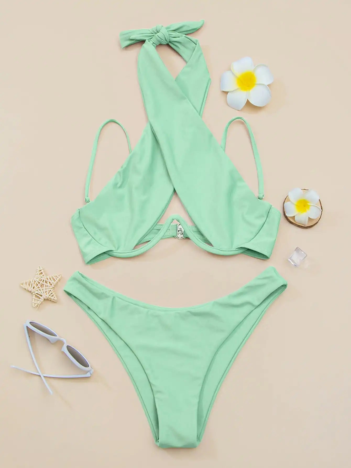Solid Underwire Bikini