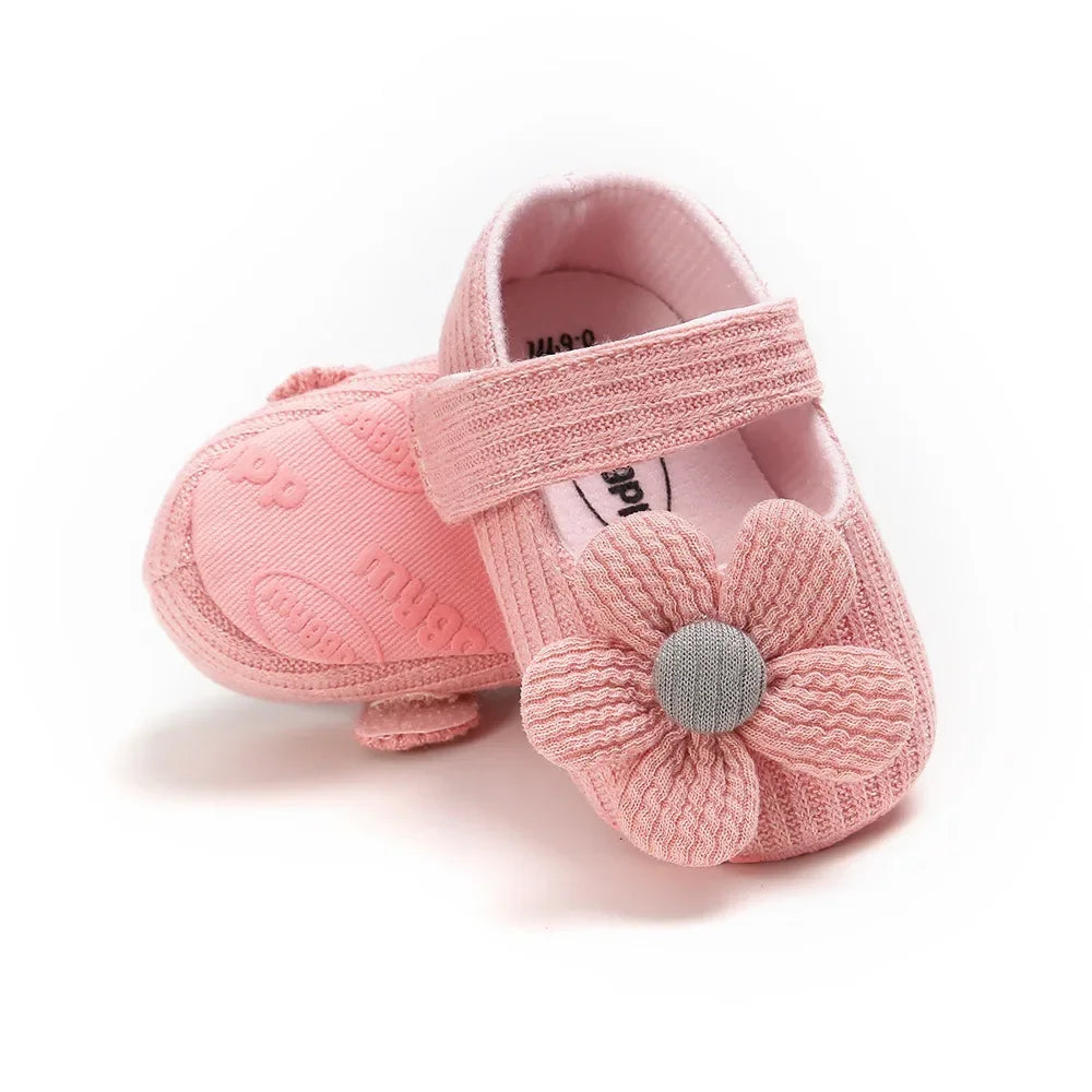 Flower Cotton First Walker Shoes