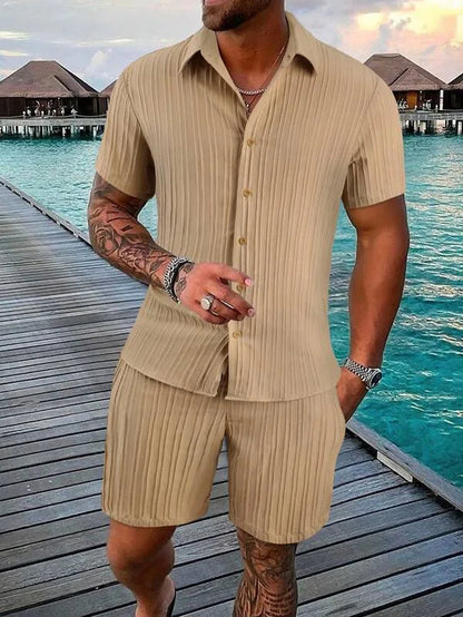 Multi-Color T-Shirt Shorts Set