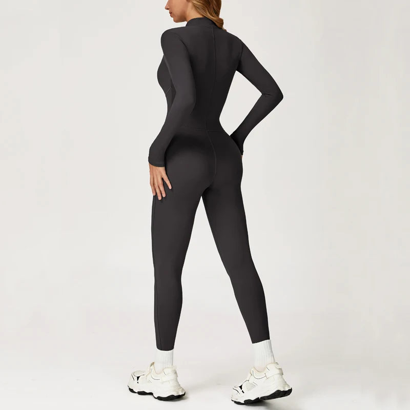Women’s Fleece-Lined Full-Zip Jumpsuit