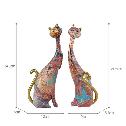 Couple Cat Sculpture