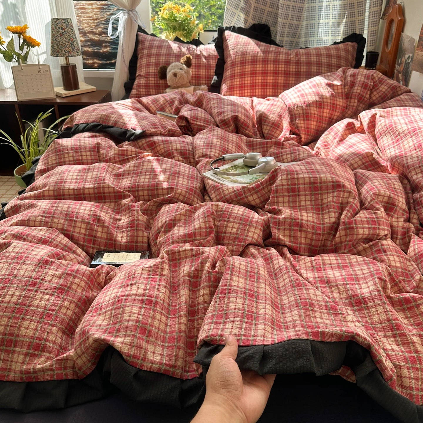 Plaid Bedding Set