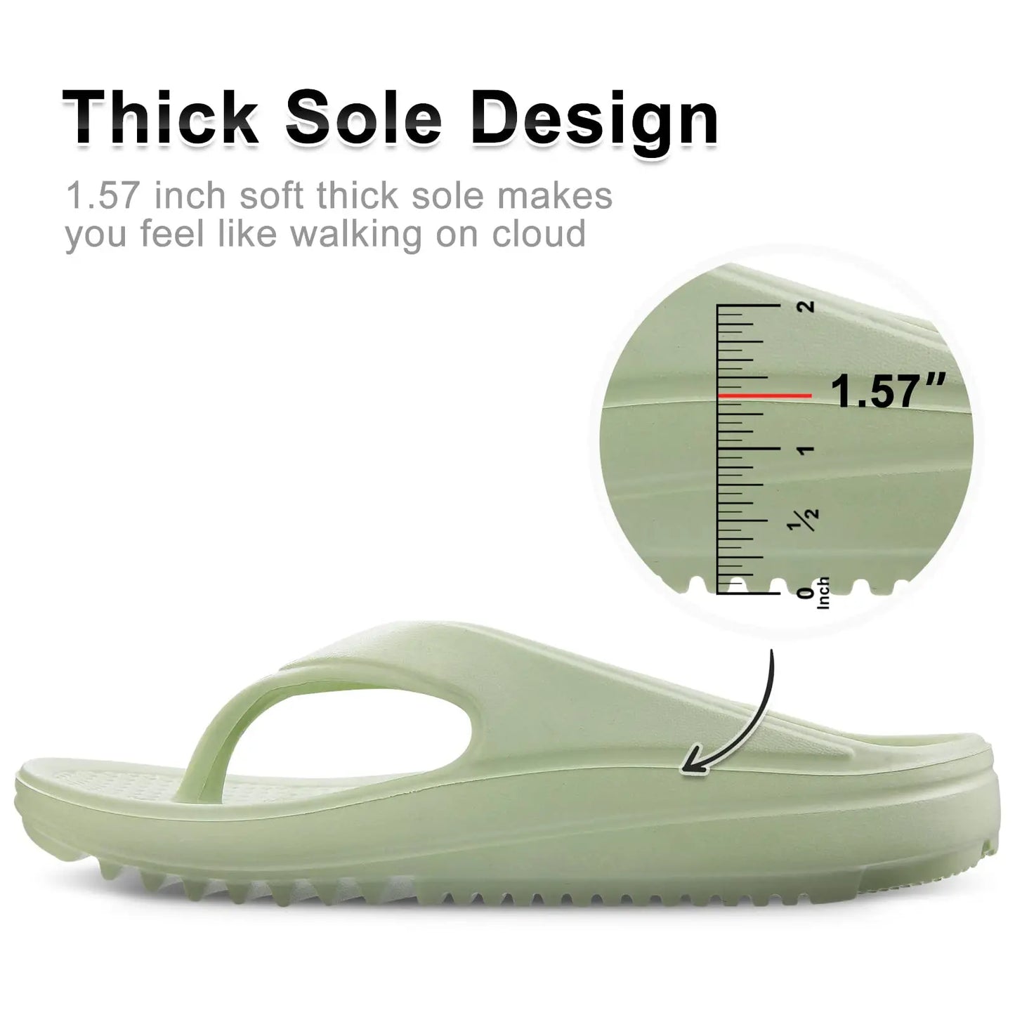 Thick Sole Flip-Flops