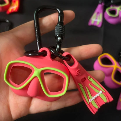 Silicone Scubas Diving Keychain Fins