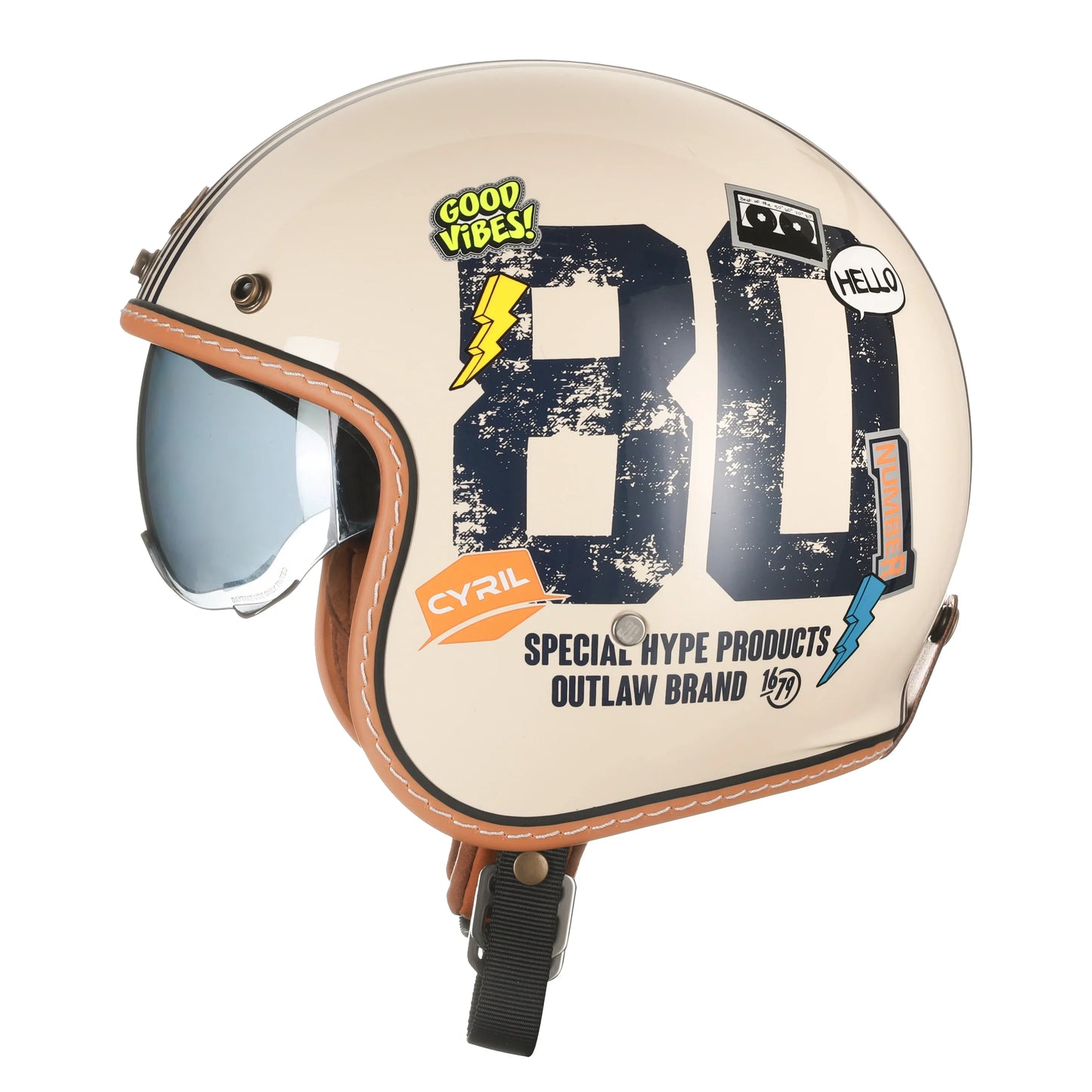 CYRIL B206 Retro Jet Helmet