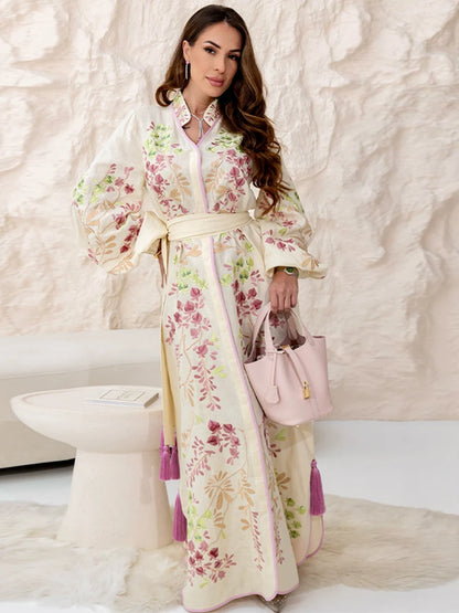 Tassel Print Dress