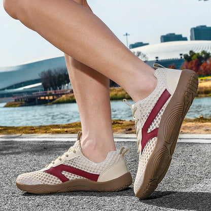 Wide-Toe Barefoot Mesh Sneakers