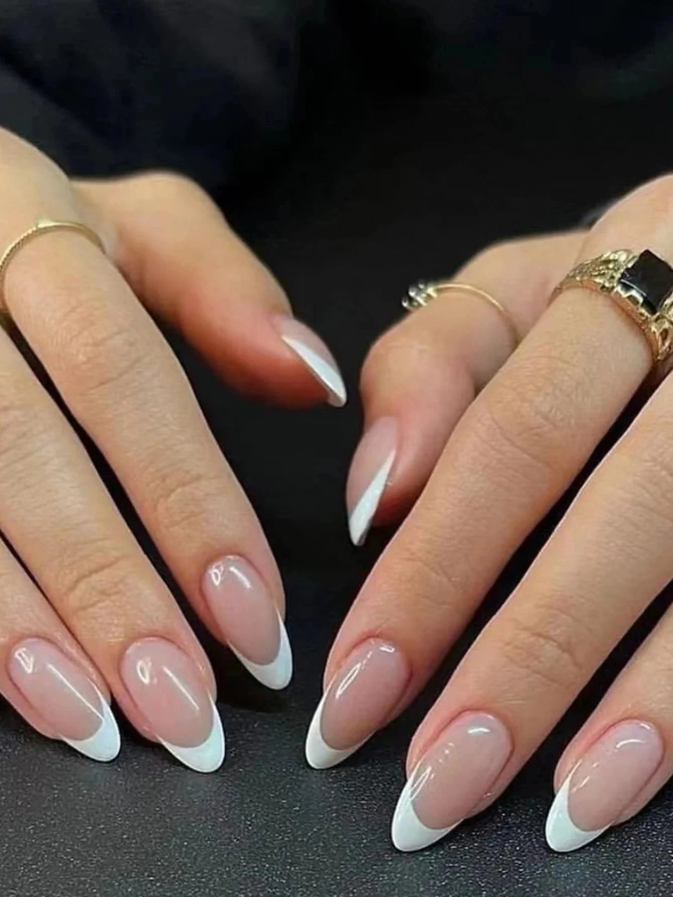 Handmade 3D Almond Press-On Nails