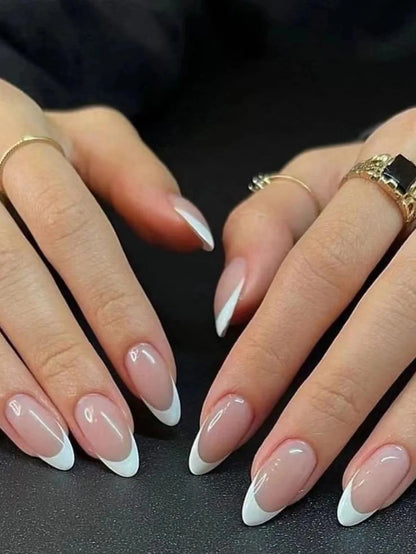 Handmade 3D Almond Press-On Nails