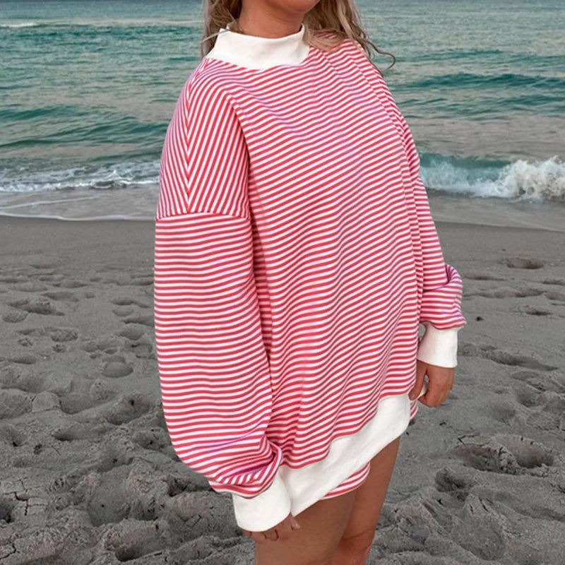 Striped Turtleneck Set