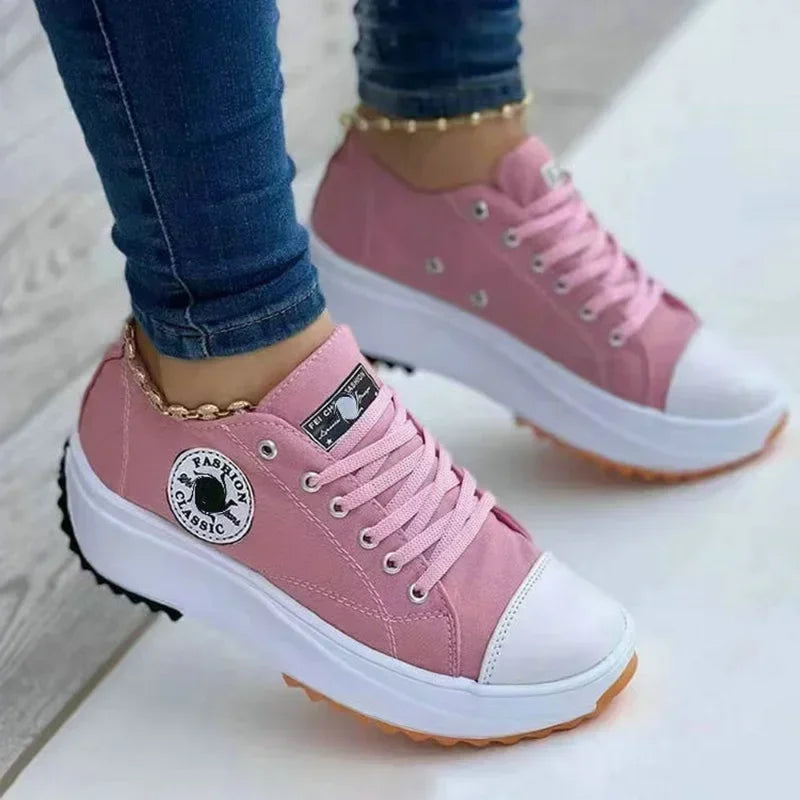 Pattern Canvas Sneakers