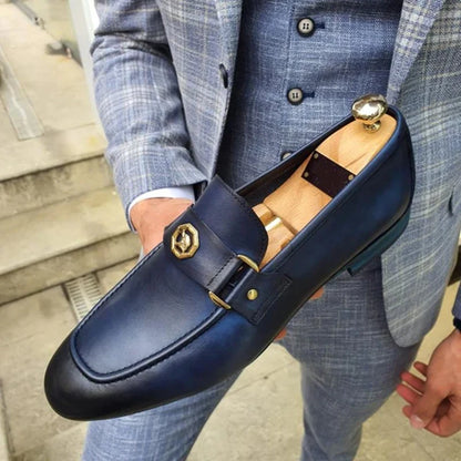 Black Round Toe Loafers