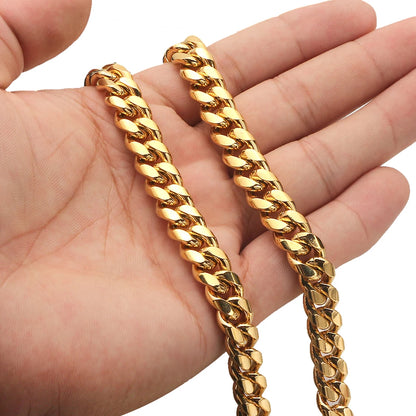 Stainless Steel Cuban Chain Necklace
