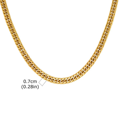 High Stainless Round Cuban Chain Daily