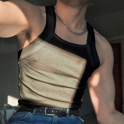 Skinny O-Neck Sleeveless Tank Top