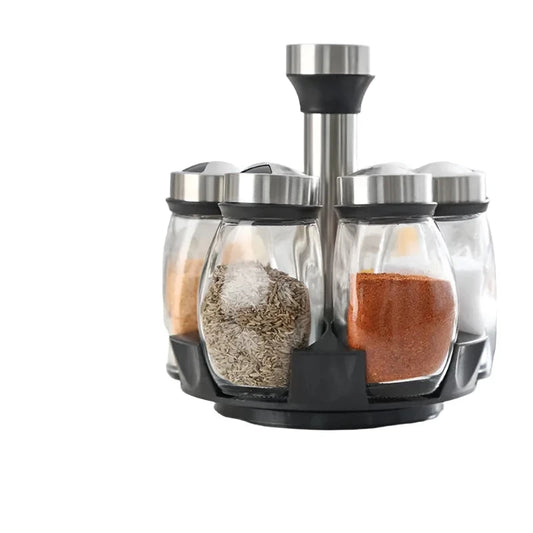 7 In 1 Glass Spice Jar Set