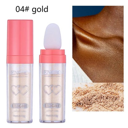 Body Glitter Highlighter Powder Puff