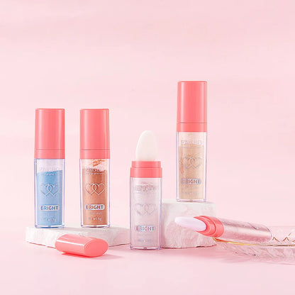 Body Glitter Highlighter Powder Puff