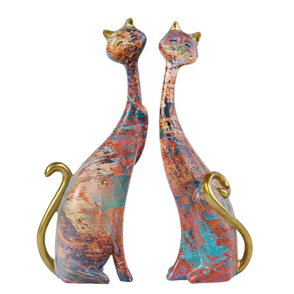 Couple Cat Sculpture