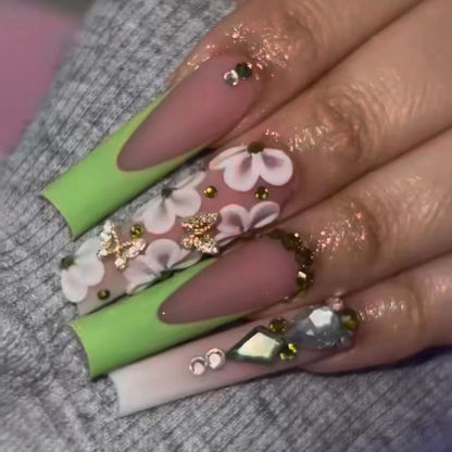Leopard Cherry Press-On Nails