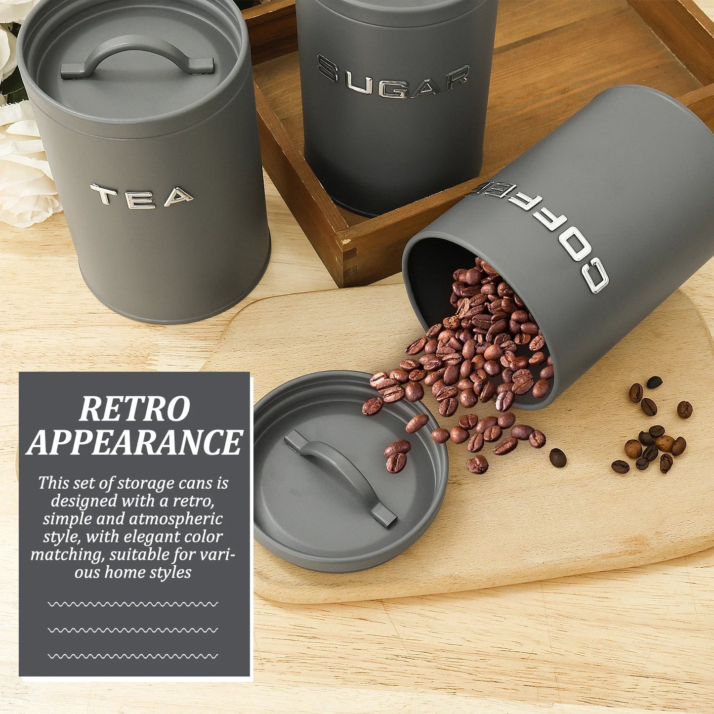 Metal Modern Style Storage Jar